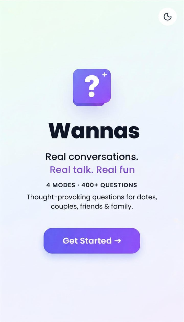 Wannas home screen